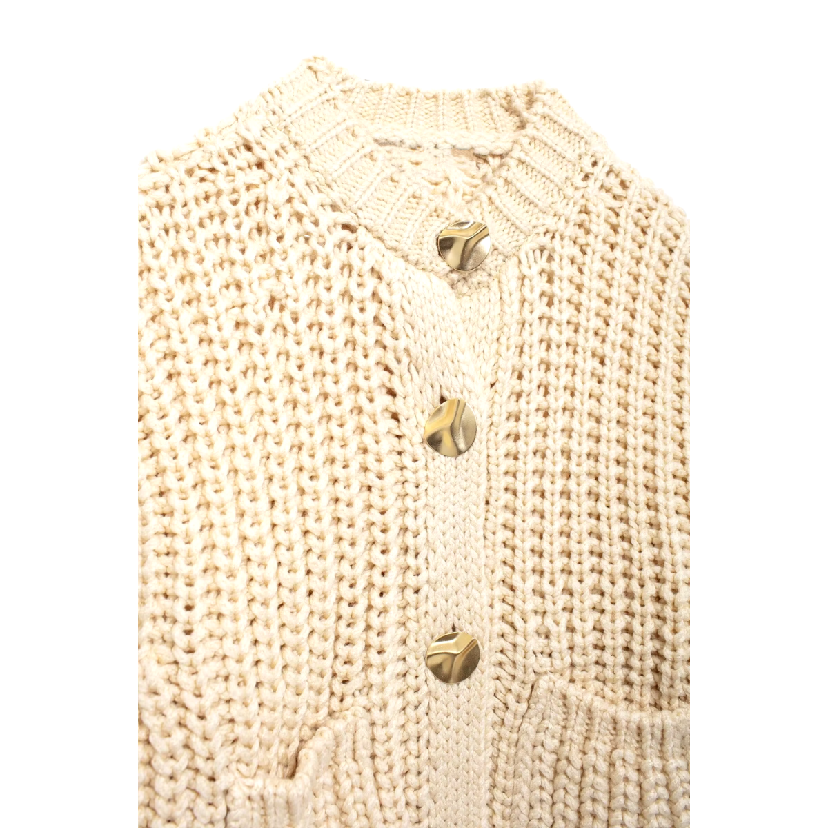 Gilet de Punto Corto con Cierre de Botones para Mujer | Ideal para Uso Diario