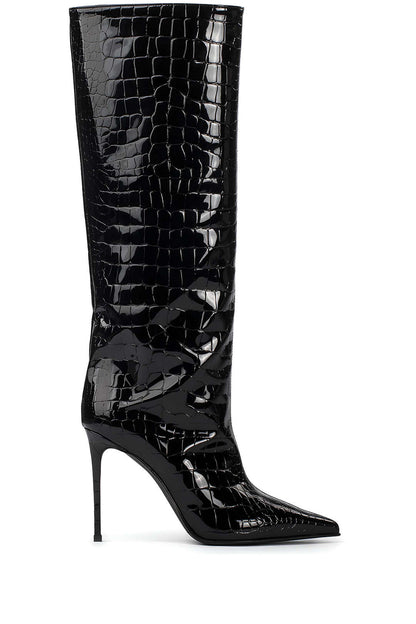 Botas Con Estampado Texturizado Y Tacón Aguja Para Mujer | Ideal Para Ocasiones Nocturnas