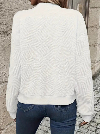 Chaqueta Con Cremallera Frontal Y Corte Holgado Para Mujer | Ideal Para Uso Diario O Entretiempo