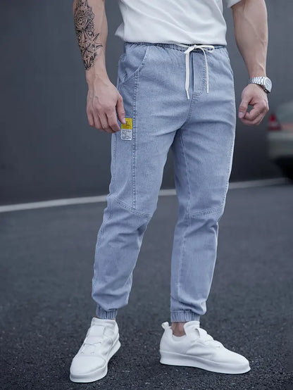Pantalón Tobillero Con Cintura Elástica Y Cordón Para Hombre | Ideal Para Uso Diario Y Actividades Ligeras