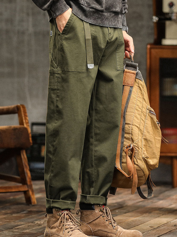 Pantalón Cargo con Cintura Ajustable para Hombre | Ideal para Uso Diario y Ocio