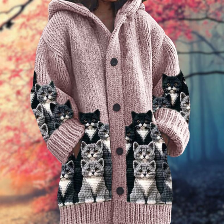 Pullover Con Capucha Y Cierre De Botones Para Mujer | Ideal Para Otoño E Invierno
