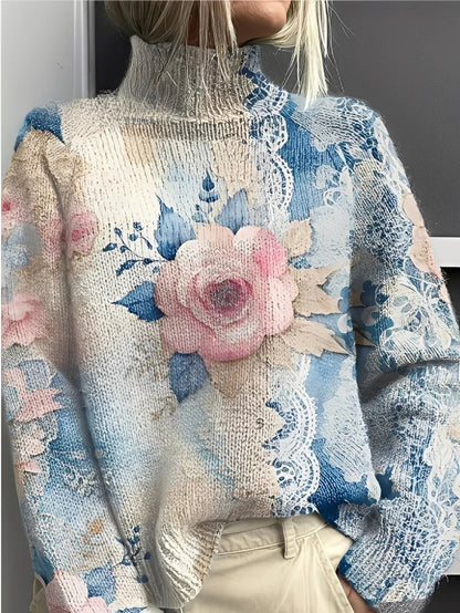 Suéter De Cuello Alto En Color Para Mujer | Ideal Para Otoño E Invierno