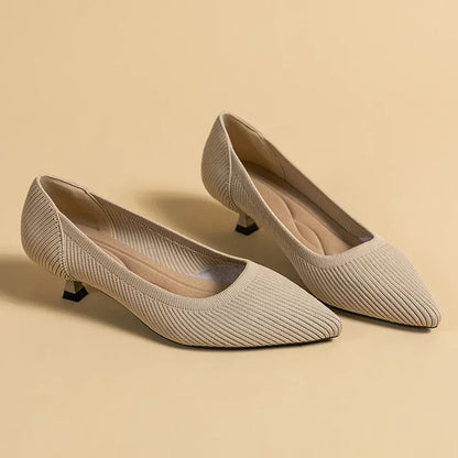 Sandalias de Tacón Slip-On con Punta Fina para Mujer | Ideales para Uso Diario y Ocasiones Variadas