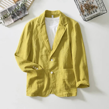 Blazer De Manga Larga Con Corte Relajado Para Hombre | Ideal Para Uso Diario Y Profesional