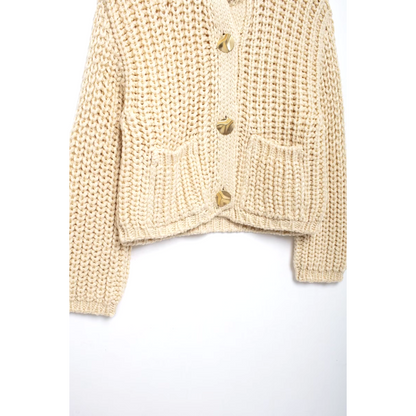 Gilet de Punto Corto con Cierre de Botones para Mujer | Ideal para Uso Diario