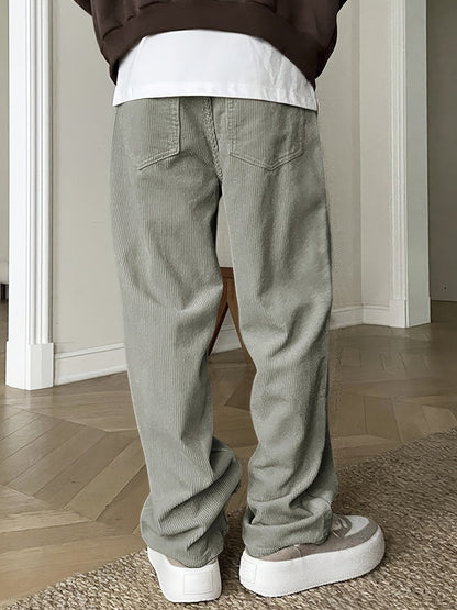 Pantalones Para Hombre Con Corte Recto Y Cintura Con Cordón Para Hombre | Ideal Para Uso Diario