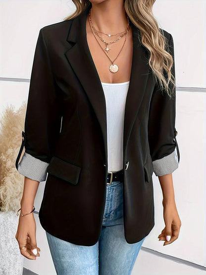 Blazer Estructurado De Doble Botonadura Para Mujer | Ideal Para Oficina Y Uso Diario