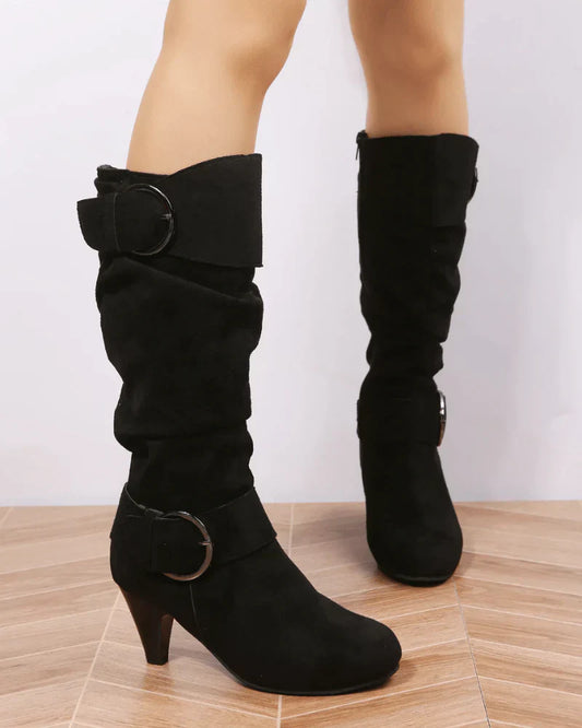 Botas Altas para Mujer con Diseño Funcional | Ideal para Días Fríos