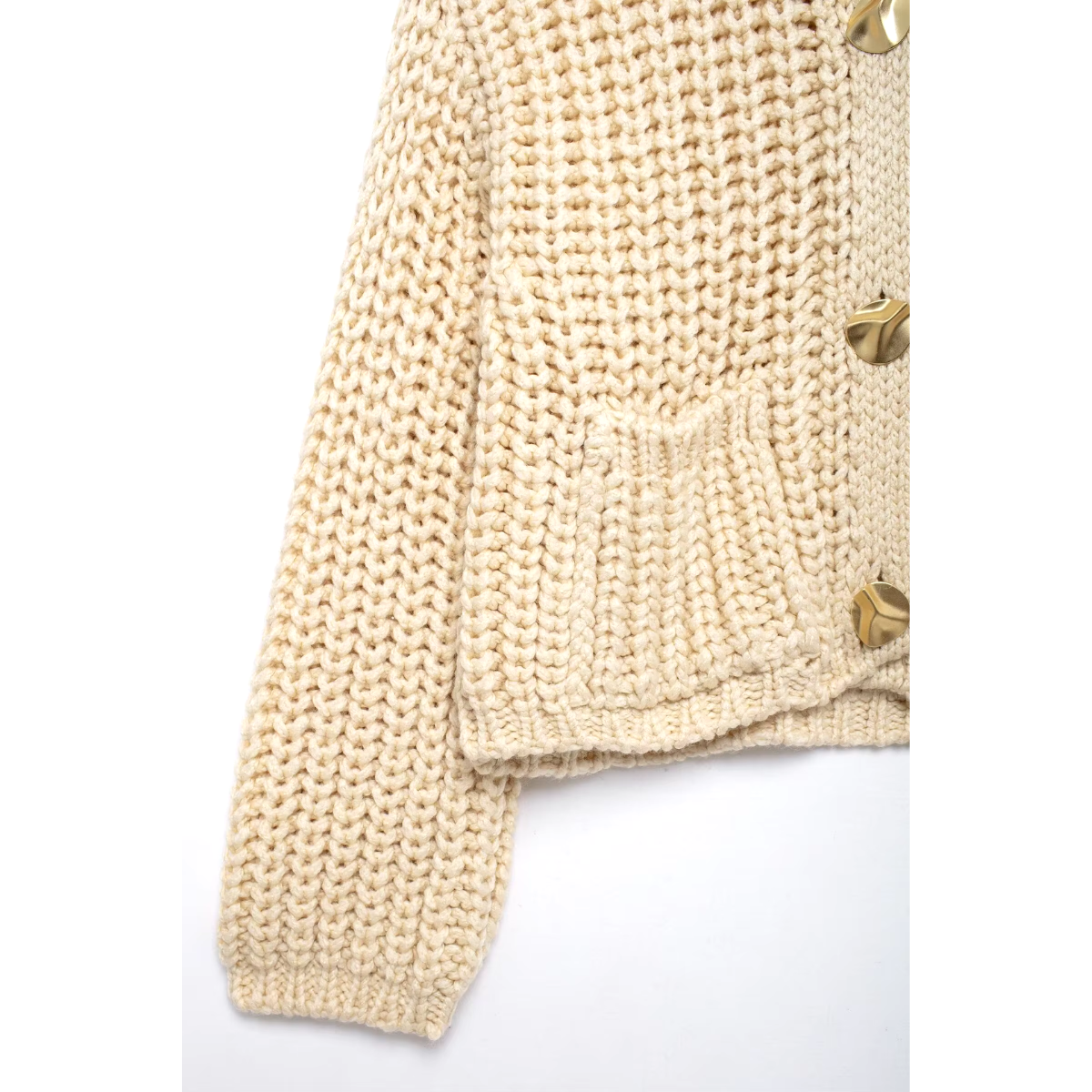 Gilet de Punto Corto con Cierre de Botones para Mujer | Ideal para Uso Diario