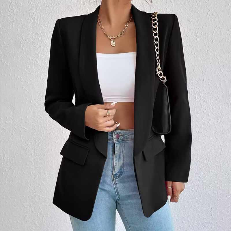 Chaqueta con Corte Entallado y Estructurado para Mujer | Ideal para Uso Profesional y Diario