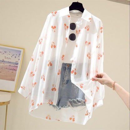 Blusa de Manga Larga con Estampado Gráfico para Mujer | Ideal para Uso Diario