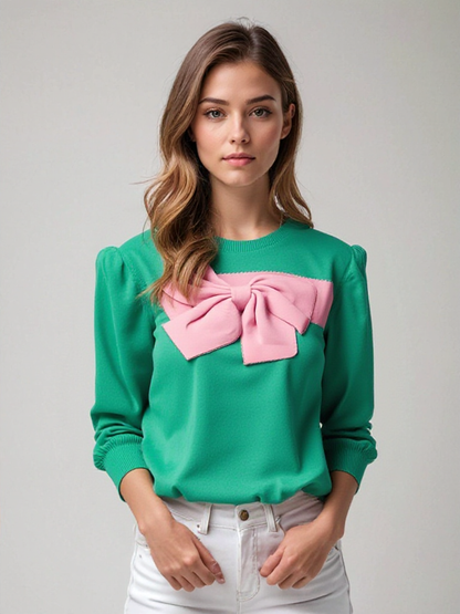 Jersey de Mujer con Nudo en el Frente y Corte Slim Fit | Ideal para Uso Diario