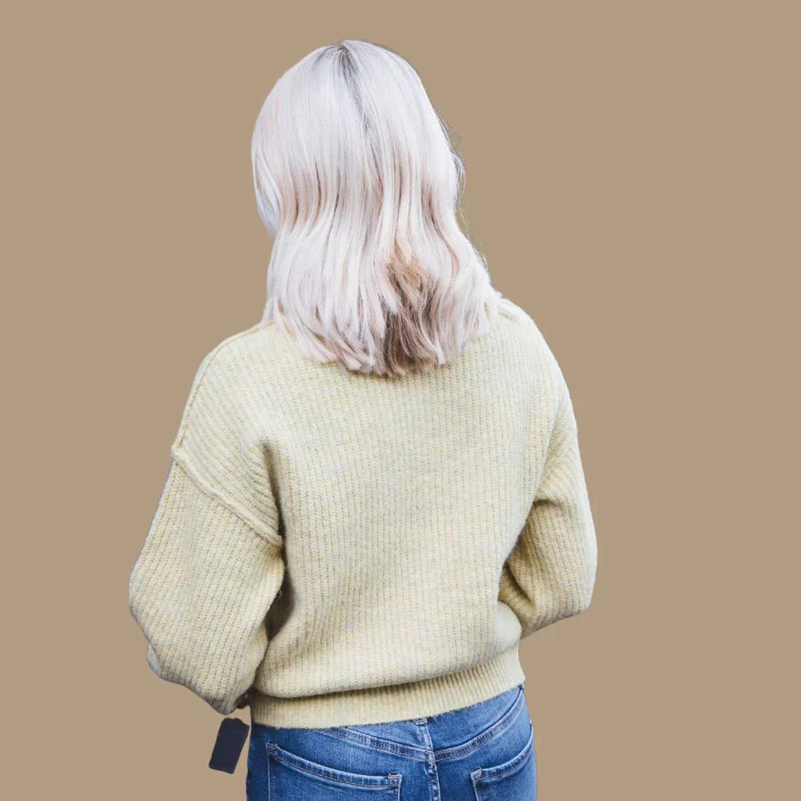 Jersey Con Cuello Alto Y Detalles De Cordones Para Mujer | Ideal Para Uso Diario En Climas Fríos