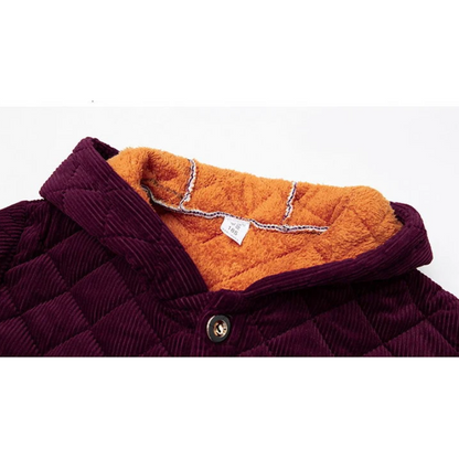 Chaqueta Acolchada con Cierre de Botones para Mujer | Ideal para Temporada Fría