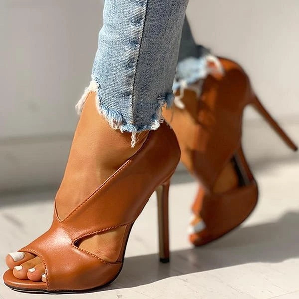 Sandalias de Tacón con Diseño Abierto para Mujer | Ideales para Uso Diario y Eventos