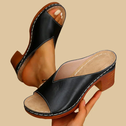 Sandalias Con Tacón De Bloque Para Mujer | Ideal Para Uso Diario Y Eventos
