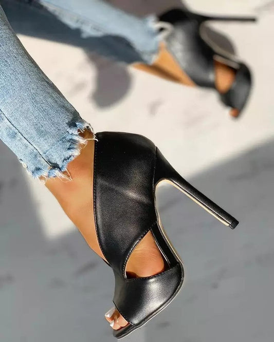 Sandalias de Tacón con Diseño Abierto para Mujer | Ideales para Uso Diario y Eventos