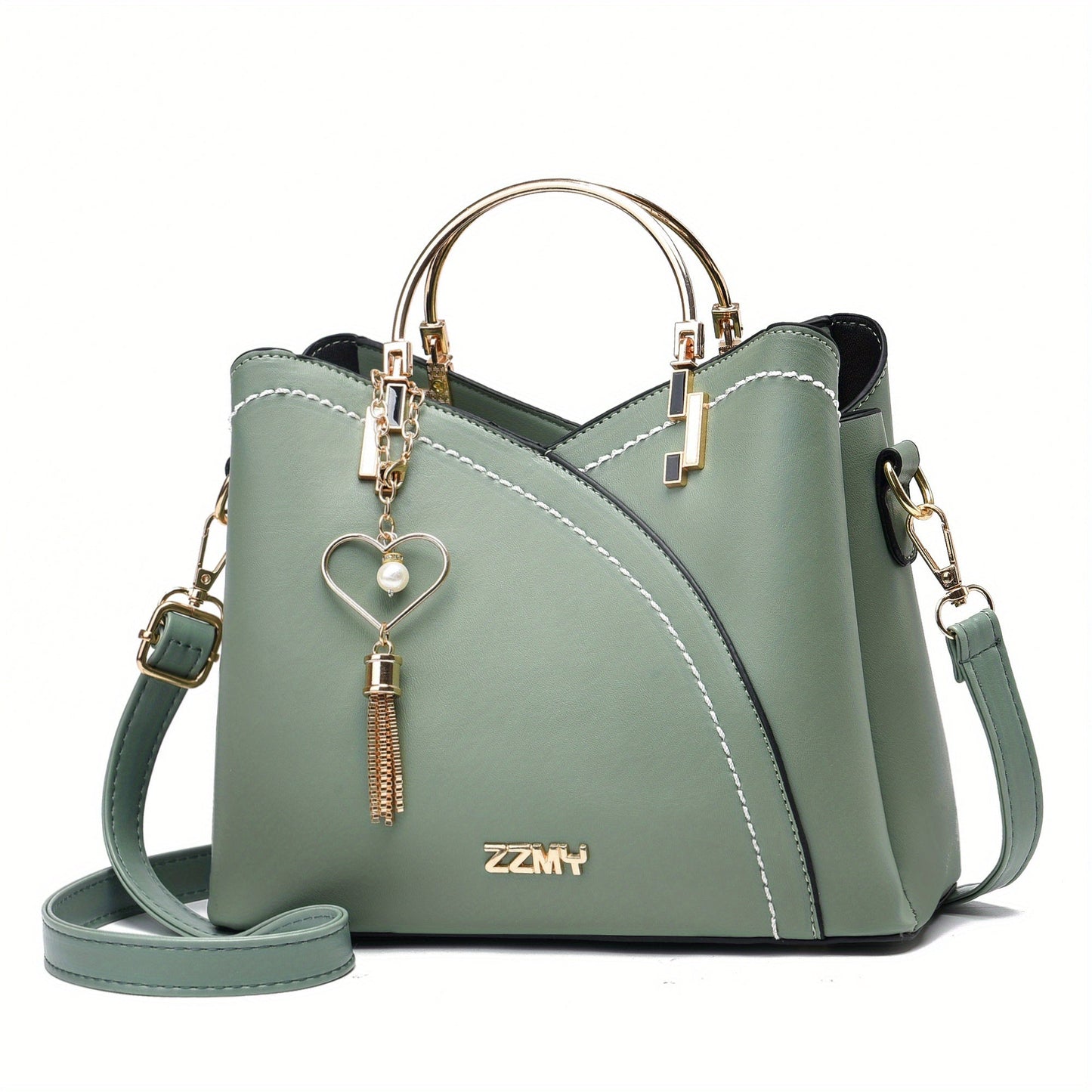 Bolso de Mano con Compartimento Principal y Detalles Color Block para Mujer | Ideal para Uso Diario