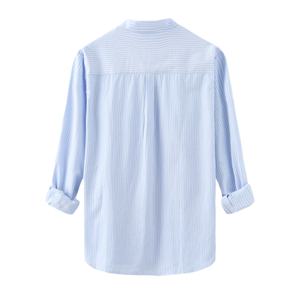 Camisa De Manga Larga Con Cuello Clásico Para Hombres | Ideal Para Uso Diario