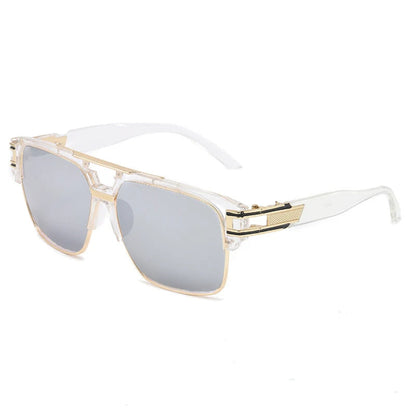 Gafas De Sol Con Forma Cuadrada Y Lentes Espejadas Para Adultos | Ideales Para Uso Diario En Exterior