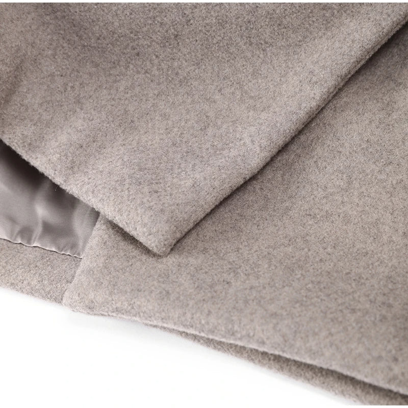 Abrigo De Invierno Con Corte Suelto Y Botones Dobles Para Mujer | Ideal Para Invierno