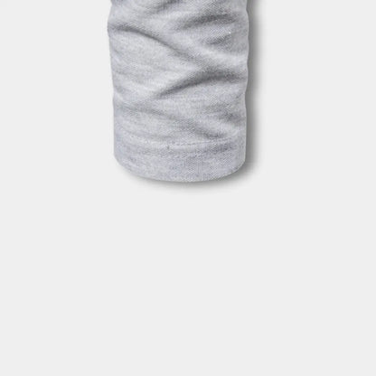 Polo De Manga Larga Con Cuello Abierto Y Cierre De Tres Botones Para Hombre | Ideal Para Uso Diario Y Actividades Informales