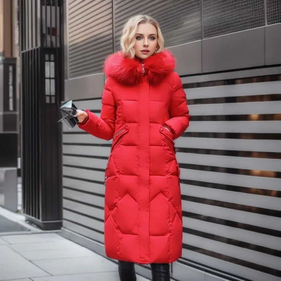 Abrigo Largo con Corte Ajustado para Mujer | Ideal para Temporada de Invierno