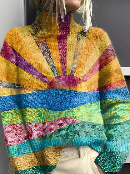 Suéter De Cuello Alto En Color Para Mujer | Ideal Para Otoño E Invierno