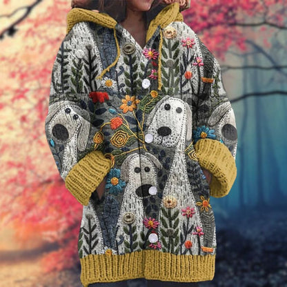 Pullover Con Capucha Y Cierre De Botones Para Mujer | Ideal Para Otoño E Invierno
