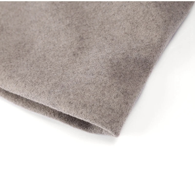 Abrigo De Invierno Con Corte Suelto Y Botones Dobles Para Mujer | Ideal Para Invierno