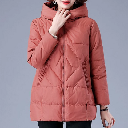 Chaqueta Acolchada con Motivo Canalé para Mujer | Ideal para las Temporadas Frescas