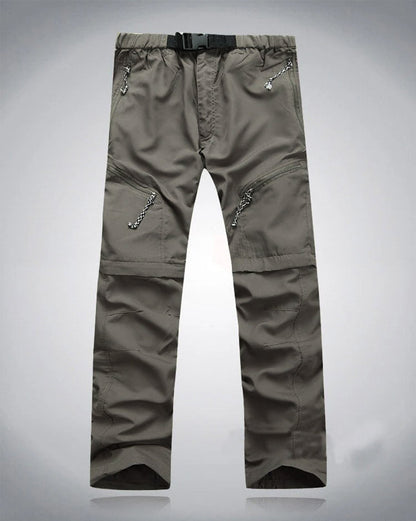 Pantalones de Hombre con Cintura Elástica y Piernas Convertibles | Ideales para Actividades al Aire Libre