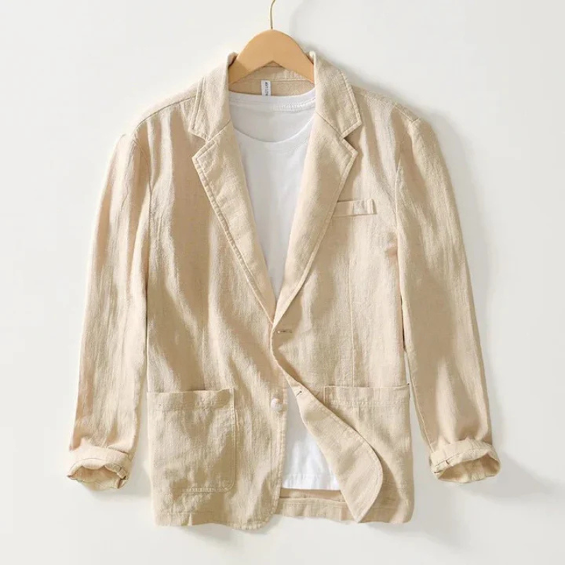 Blazer De Manga Larga Con Corte Relajado Para Hombre | Ideal Para Uso Diario Y Profesional