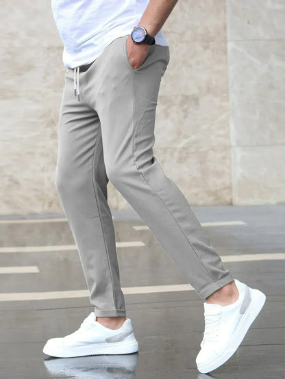 Pantalón Chino Slim Kaki Para Hombres | Ideal Para Uso Diario Y Profesional