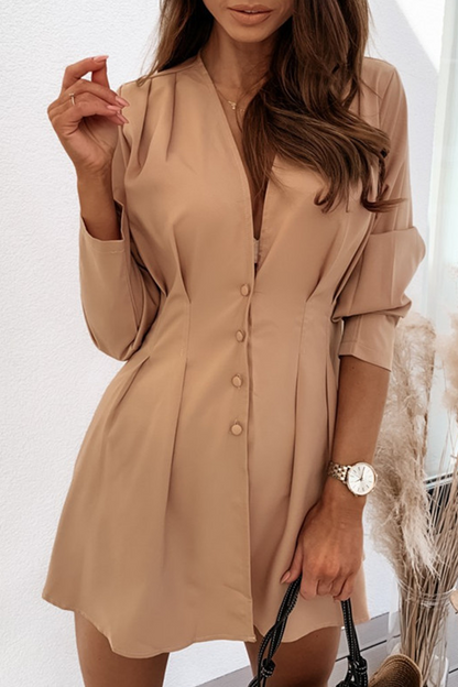 Mini Vestido con Escote en V para Mujer | Ideal para Salidas Personales y Noches Informales