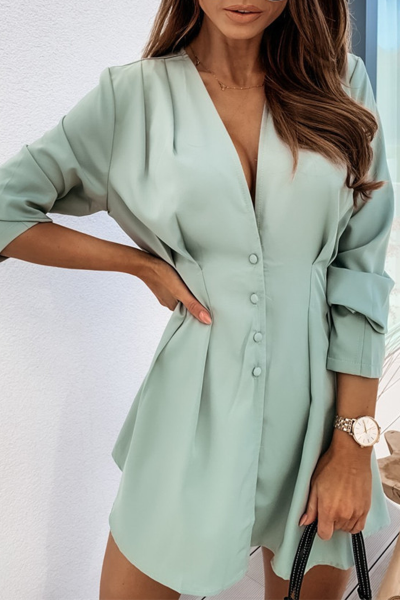 Mini Vestido con Escote en V para Mujer | Ideal para Salidas Personales y Noches Informales