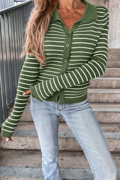 Blusa de Mujer con Cuello Polo, Botones Frontales y Mangas Largas | Ideal para Uso Diario y Profesional