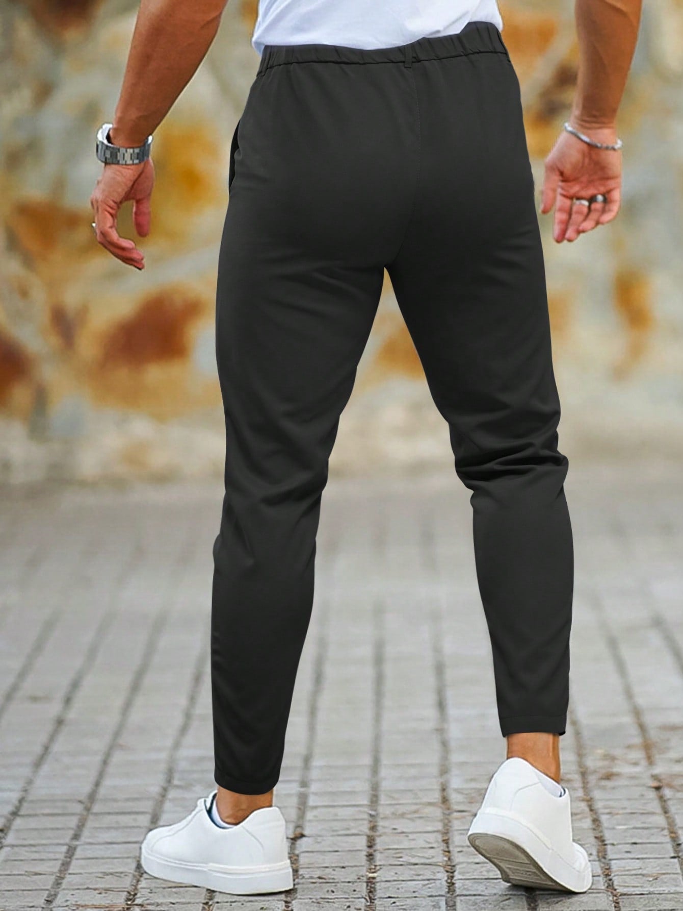 Pantalones Chino Para Hombre Con Corte Recto Y Bolsillos Laterales | Ideal Para Uso Formal