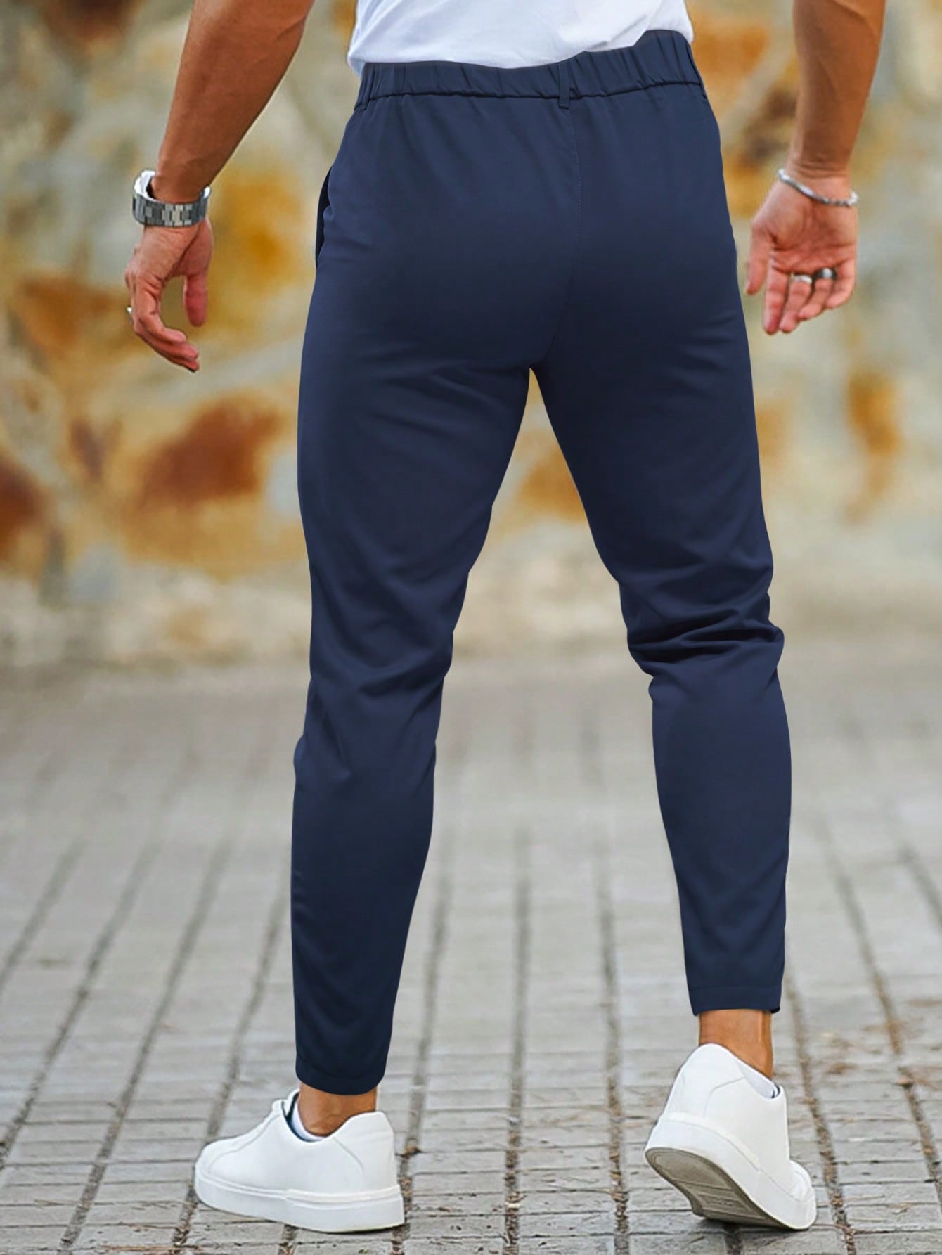 Pantalones Chino Para Hombre Con Corte Recto Y Bolsillos Laterales | Ideal Para Uso Formal