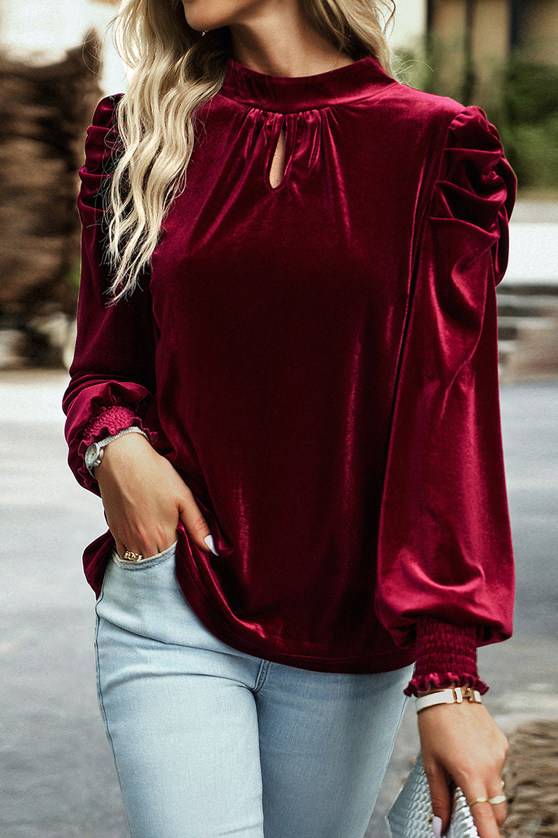 Blusa de Mujer con Cuello Alto y Mangas Largas | Ideal para Uso Diario y Contextos Profesionales