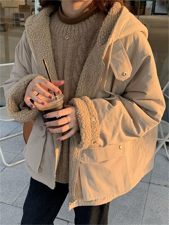 Parka Reversible con Capucha Integrada para Mujer | Ideal para Temporada Fría