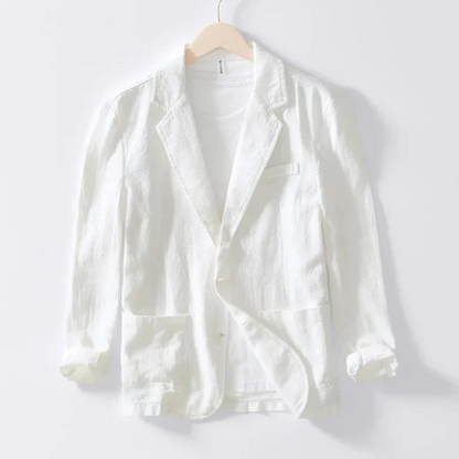 Blazer De Manga Larga Con Corte Relajado Para Hombre | Ideal Para Uso Diario Y Profesional