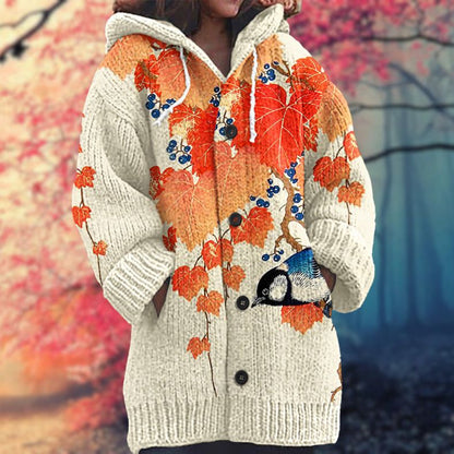 Pullover Con Capucha Y Cierre De Botones Para Mujer | Ideal Para Otoño E Invierno