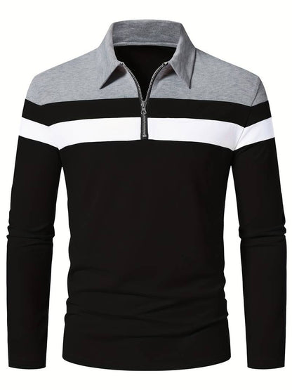 Polo de Hombre con Cremallera Frontal para Uso Diario | Ideal para Contextos Informales y Semi-Formales