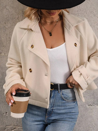 Chaqueta Con Cierre De Botones Y Cuello Estructurado Para Mujeres | Ideal Para Uso Diario O Entornos Profesionales