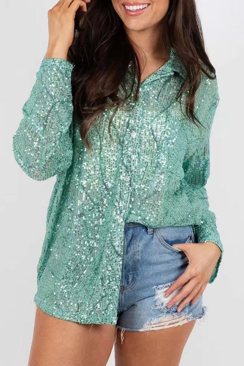 Blusa de Mujer con Cuello Polo, Mangas Largas y Cierre de Botones | Ideal para Uso Diario y Profesional