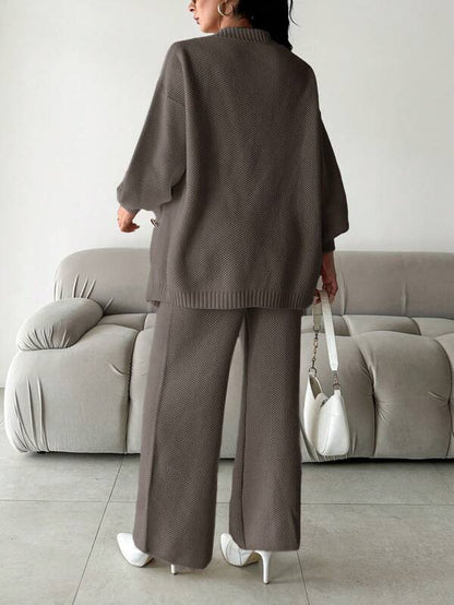 Conjunto de Dos Piezas con Cuello en V para Mujer | Ideal para Uso Diario y Salidas