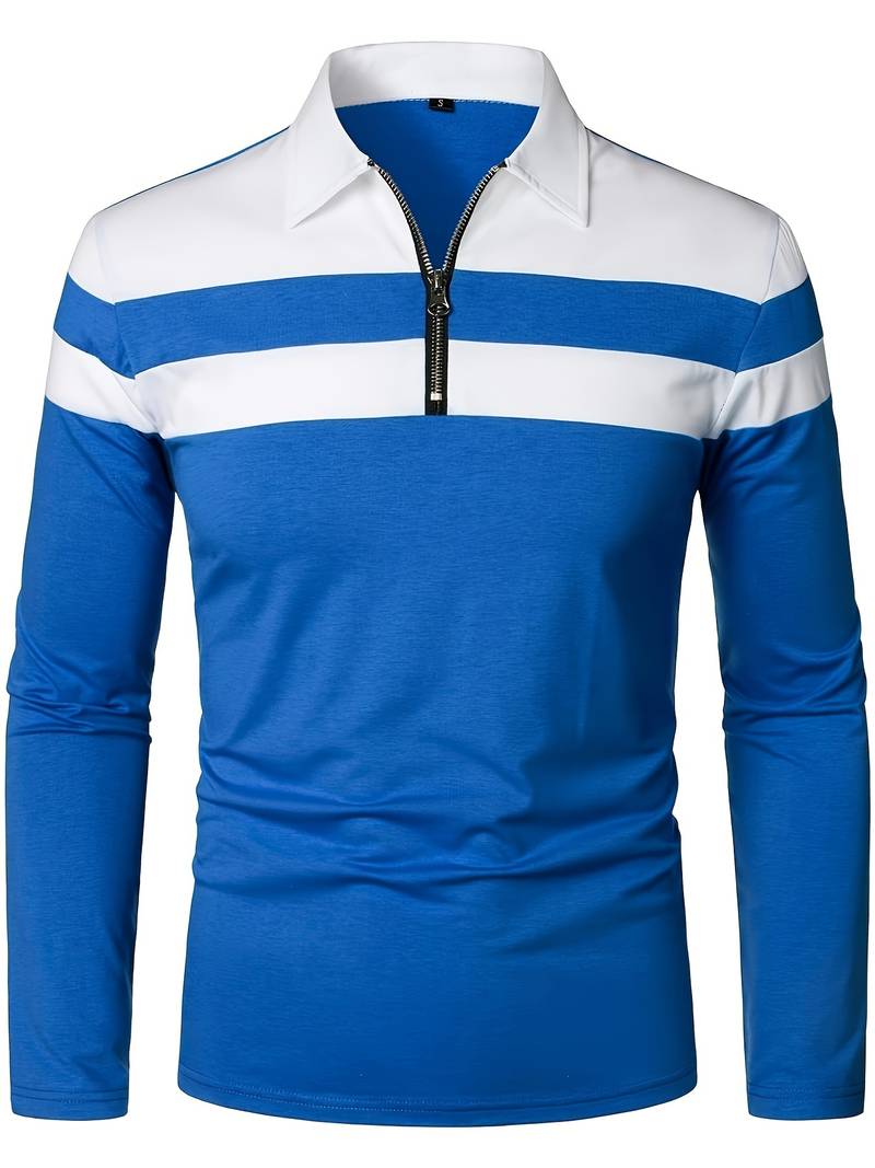 Polo de Hombre con Cremallera Frontal para Uso Diario | Ideal para Contextos Informales y Semi-Formales