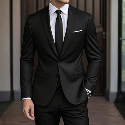 Traje de Dos Piezas con Chaqueta Estructurada para Hombre | Ideal para Eventos Formales